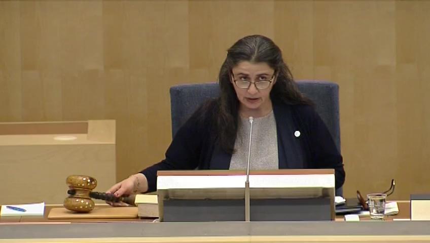 Stillbild från Debatt om förslag, Grönbok om finansiella tjänster till privatpersoner och mindre företag