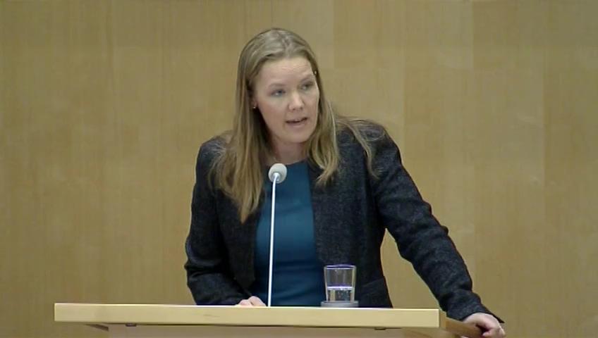 Stillbild från Debatt om förslag, Ensamkommande barn