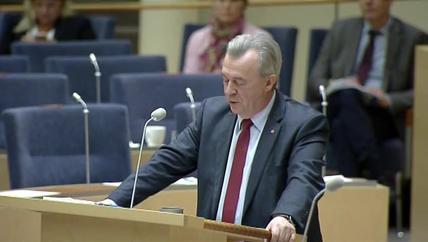 Stillbild från Interpellationsdebatt, Minskad köttkonsumtion