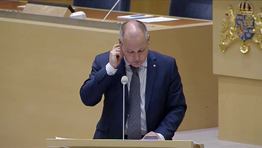 Stillbild från Interpellationsdebatt, Avvisning och utvisning