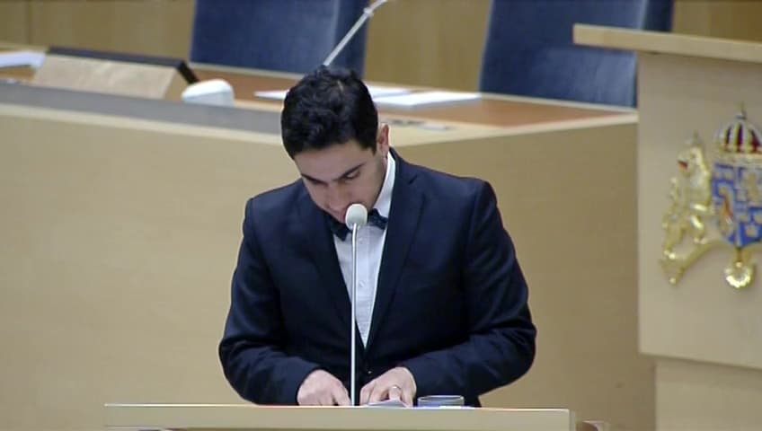 Stillbild från Interpellationsdebatt, Fördelningen av tillfälligt stöd till kommuner och landsting