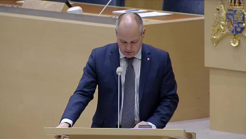 Stillbild från Interpellationsdebatt, Åtgärder för ett bättre brottsförebyggande arbete