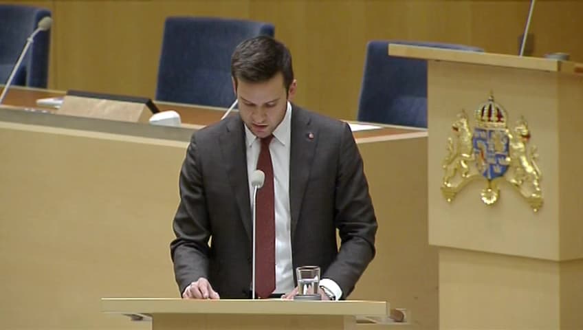 Stillbild från Interpellationsdebatt, Sexuellt våld inom psykiatrin