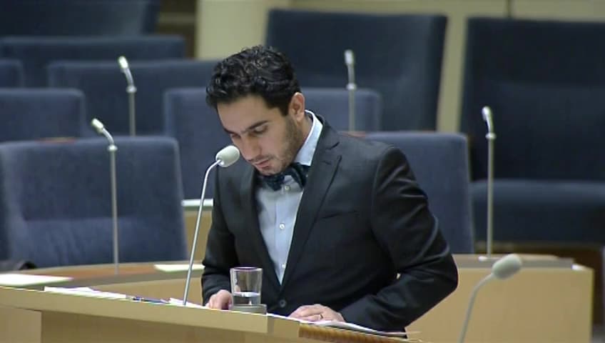 Stillbild från Interpellationsdebatt, Offentlig upphandling