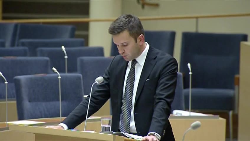 Stillbild från Interpellationsdebatt, Utredning om dödshjälp