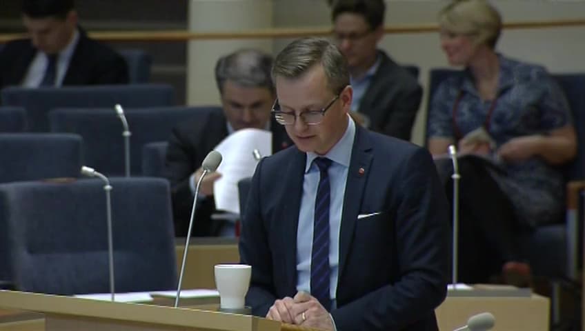 Stillbild från Interpellationsdebatt, Utökad beslutanderätt för Konkurrensverket