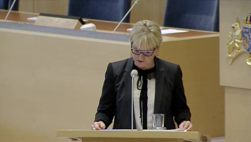 Stillbild från Interpellationsdebatt, Att ställa Erdogan inför internationell domstol för brott mot mänskligheten