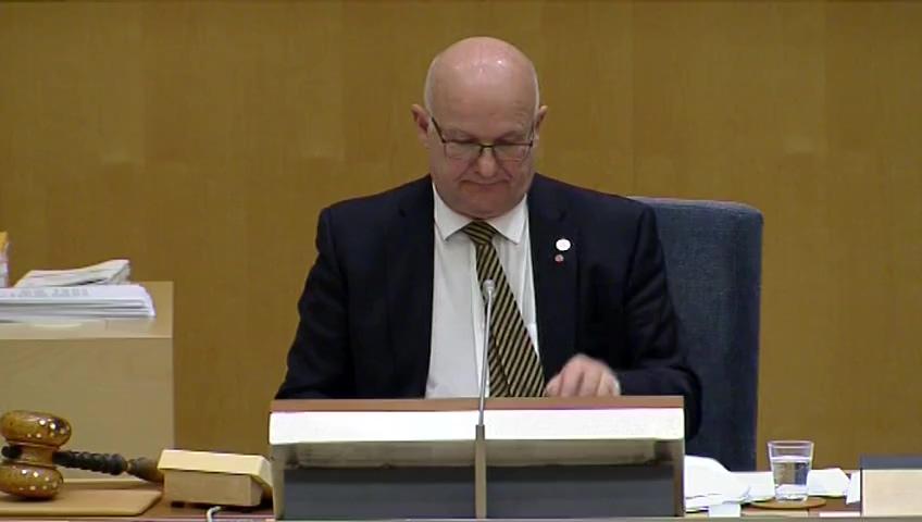 Stillbild från Debatt om förslag, Ökad endomarbehörighet i tvistemål