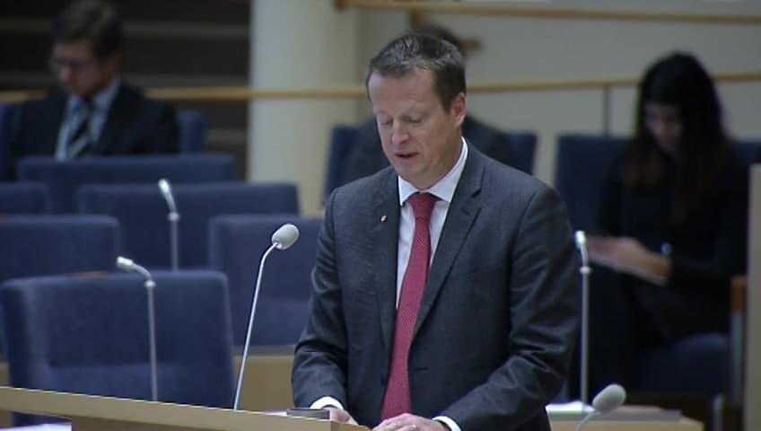 Stillbild från Interpellationsdebatt, Polisens resurser och beredskap