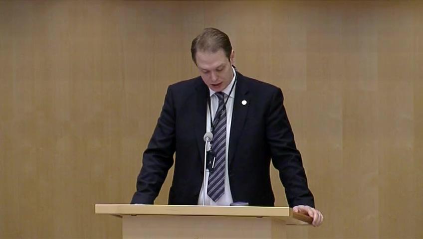 Stillbild från Debatt om förslag, Åtgärder för att göra samhället mer motståndskraftigt mot våldsbejakande extremism