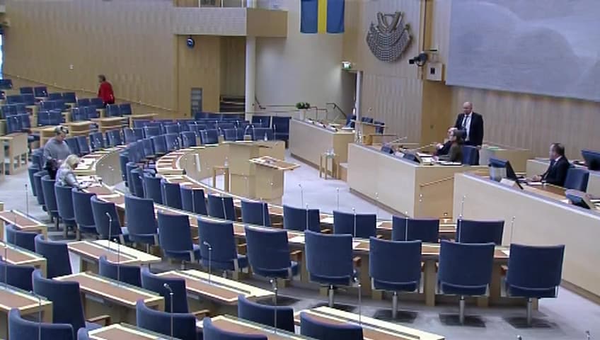 Stillbild från Interpellationsdebatt, Förstörande av en av de bästa integrationsmotorer som funnits