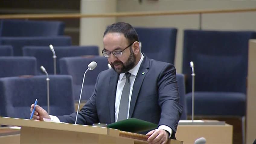 Stillbild från Interpellationsdebatt, Regeringens råd för digitalisering