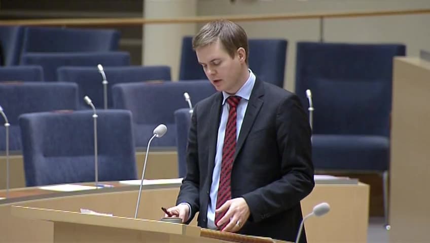 Stillbild från Interpellationsdebatt, Bedömning i skolan