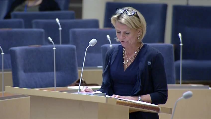 Stillbild från Interpellationsdebatt, Flyktingkrisens inverkan på socialtjänsten