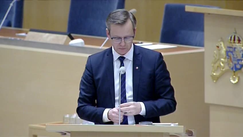 Stillbild från Interpellationsdebatt, Hyresgästerna i stadsomvandlingen i Kiruna och Gällivare