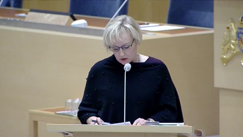 Stillbild från Interpellationsdebatt, Incitament för att stimulera till snabbare avklarade studier