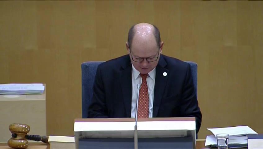 Stillbild från Debatt om förslag, Utgiftsområde 2 Samhällsekonomi och finansförvaltning