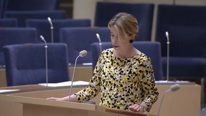 Stillbild från Interpellationsdebatt, Vidareutveckling av Välfärdsakademin