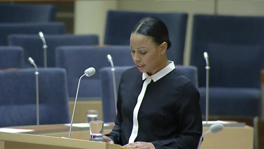 Stillbild från Interpellationsdebatt, Nationellt skogsmuseum