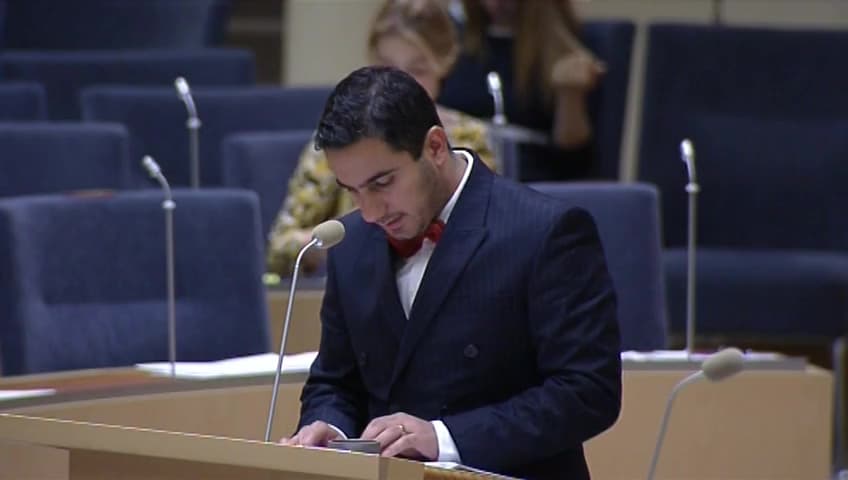 Stillbild från Interpellationsdebatt, Riktade statsbidrags effekter på kommunerna