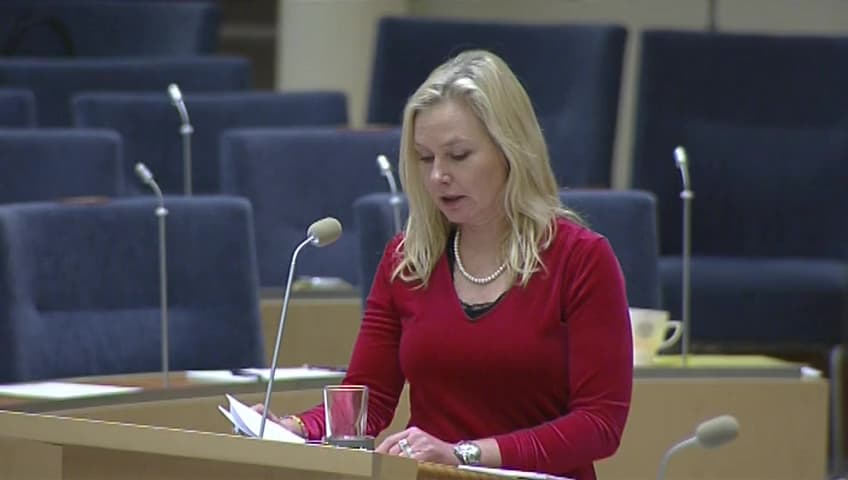 Stillbild från Interpellationsdebatt, Kollektivtrafikens framtid