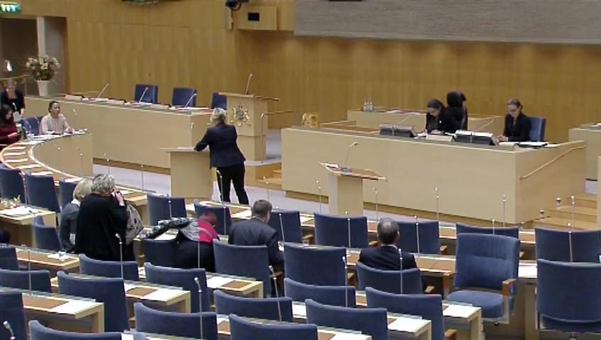 Stillbild från Debatt om förslag, Utgiftsområde 17 Kultur, medier, trossamfund och fritid