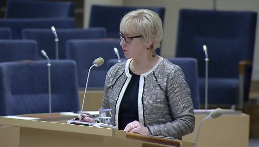 Stillbild från Interpellationsdebatt, En oberoende utvärdering av Sveriges engagemang i Afghanistan