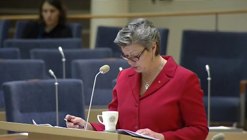 Stillbild från Interpellationsdebatt, Sociala företag 