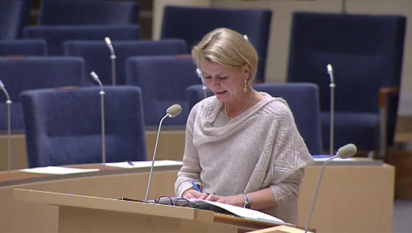 Stillbild från Interpellationsdebatt, Högre kvalitet i hemtjänsten 