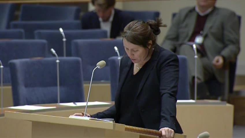 Stillbild från Interpellationsdebatt, Nya åtgärder inför klimattoppmötet i Paris