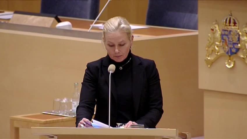 Stillbild från Interpellationsdebatt, Järnvägsunderhåll i hela Sverige