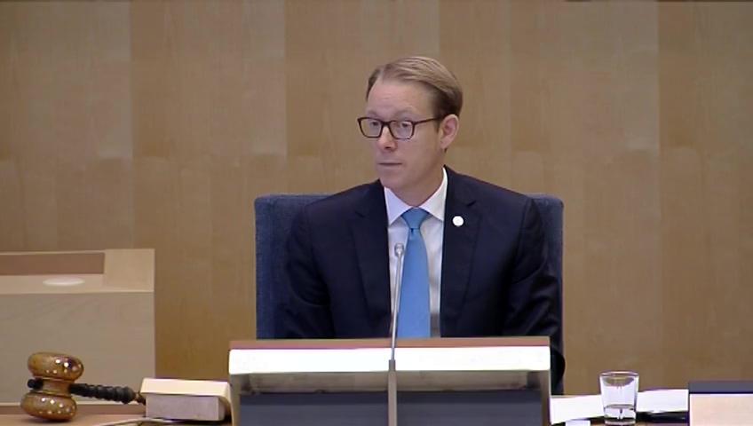 Stillbild från Debatt om förslag, Gäldenärens möjligheter att överklaga utmätningsbeslut