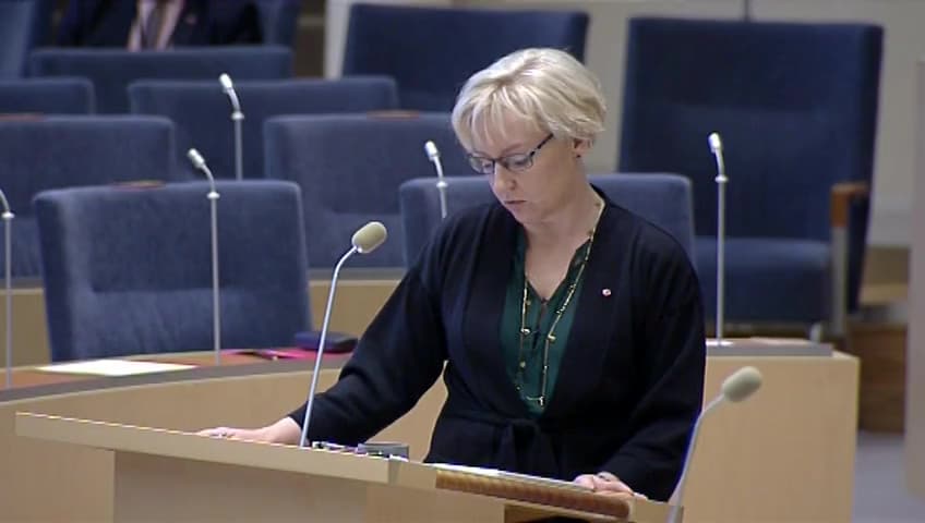 Stillbild från Interpellationsdebatt, Bostadssituationen för svenska studenter