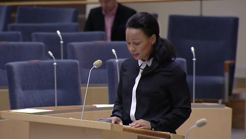 Stillbild från Interpellationsdebatt, Beskattningen av människors kulturutövning