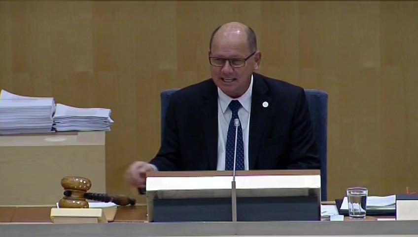 Stillbild från Debatt om förslag, Riksrevisionens rapport om den officiella statistiken