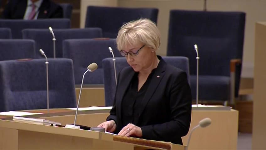 Stillbild från Interpellationsdebatt, Högre utbildning