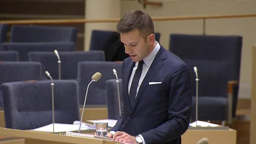 Stillbild från Interpellationsdebatt, Behovet av underhåll av ridanläggningar