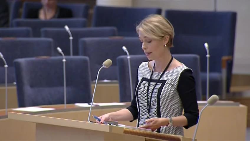Stillbild från Interpellationsdebatt, Minskad arbetskraft