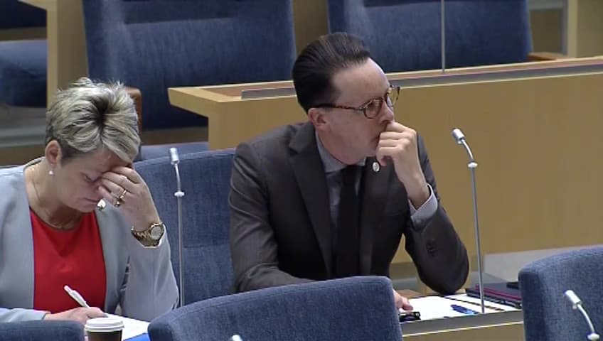 Stillbild från Interpellationsdebatt, Stöd till kommuner vid mottagande av ensamkommande flyktingbarn