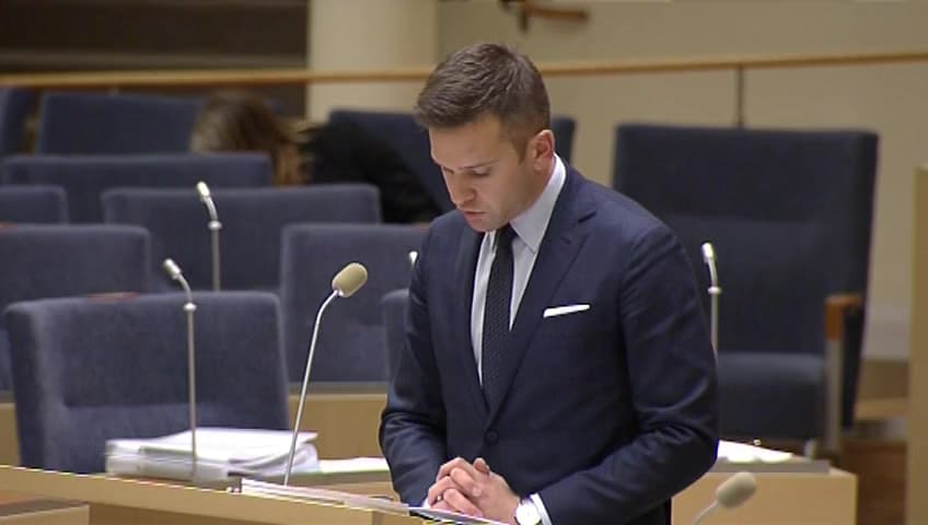 Stillbild från Interpellationsdebatt, Matchfixning