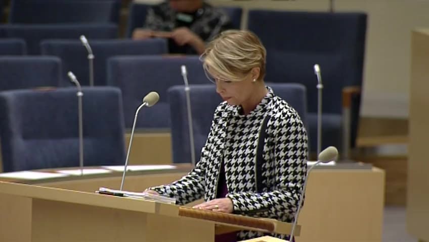 Stillbild från Interpellationsdebatt, Sanningen om förtidspensioneringarna