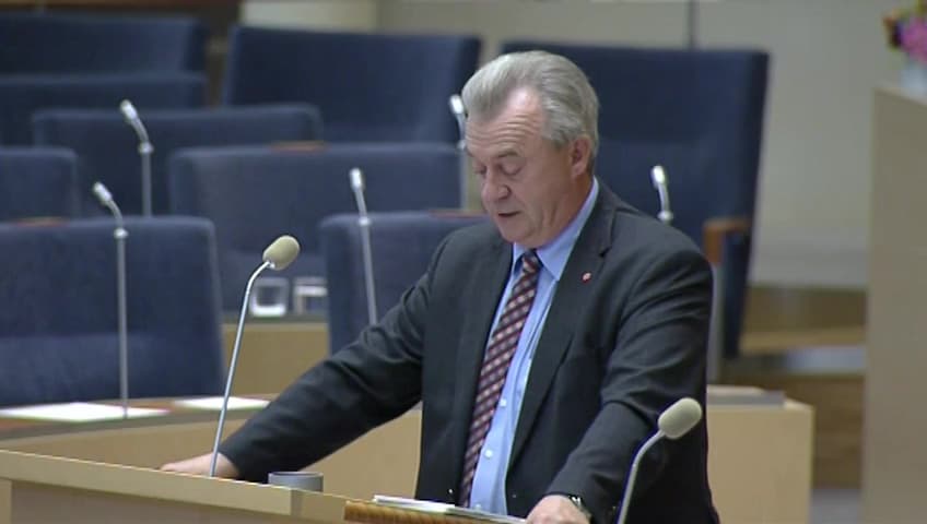 Stillbild från Interpellationsdebatt, Levande kust och skärgård