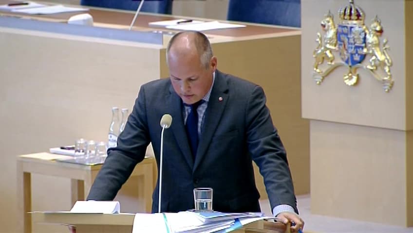 Stillbild från Interpellationsdebatt, Vice statsminister