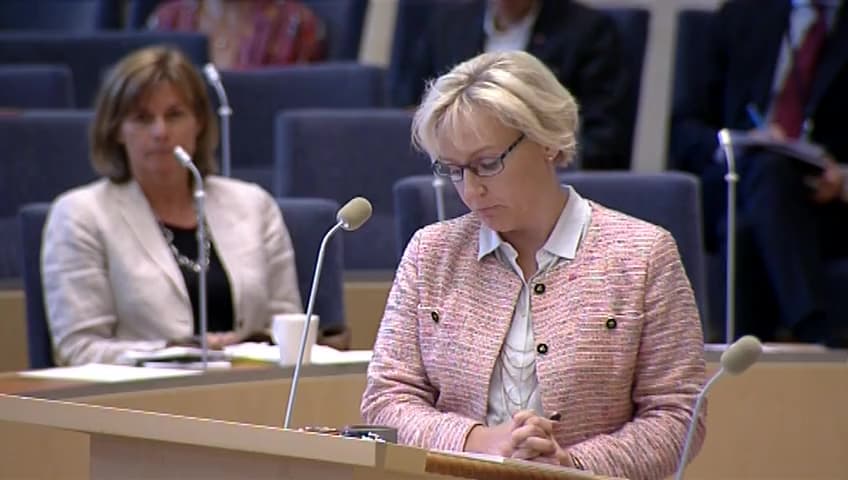 Stillbild från Interpellationsdebatt, Kvalitetskontroll av statens lärarutbildning 