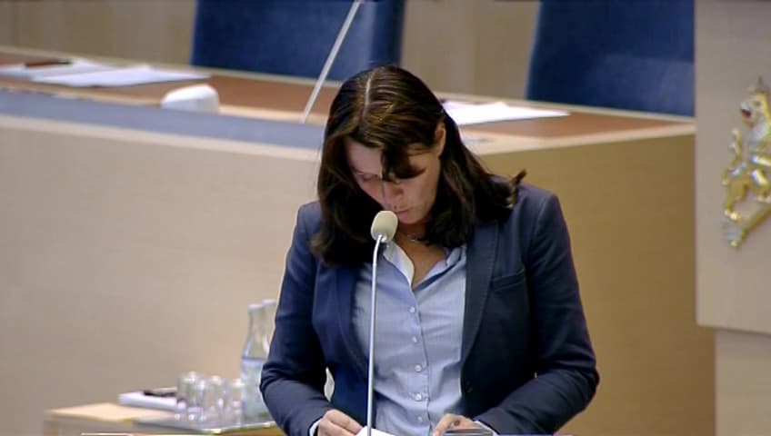 Stillbild från Interpellationsdebatt, Kostnaderna för vattendirektivet