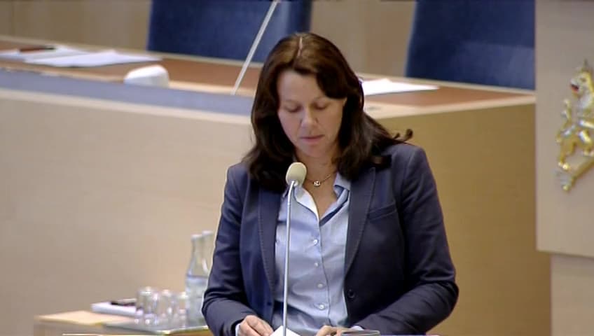 Stillbild från Interpellationsdebatt, Förbättring av Kemikalieinspektionen