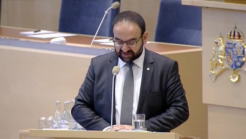 Stillbild från Interpellationsdebatt, Moms på posttjänster