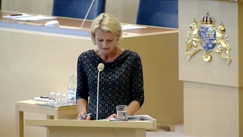 Stillbild från Interpellationsdebatt, Frihet att själv välja partner