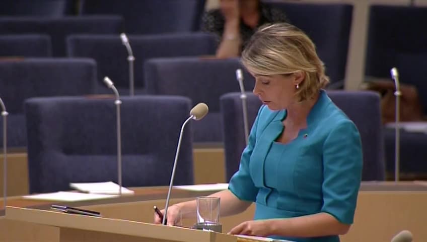 Stillbild från Interpellationsdebatt, Företagens sjuklöneansvar