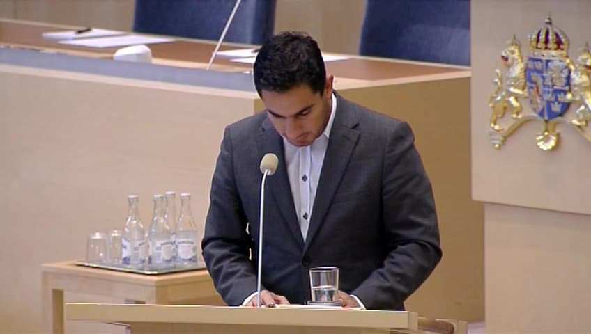 Stillbild från Interpellationsdebatt, Öppna data